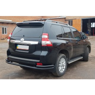 Roll Bar Posteriore AK005-2 Nero (Acciaio Inox) Toyota Land Cruiser Prado 150 2009-2023 foto 4