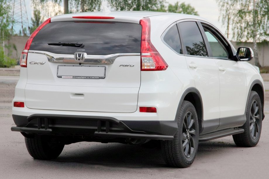 Honda CRV 2012-2016 Barra Posteriore AK003-21 Nera (Acciaio Inox) Foto 3
