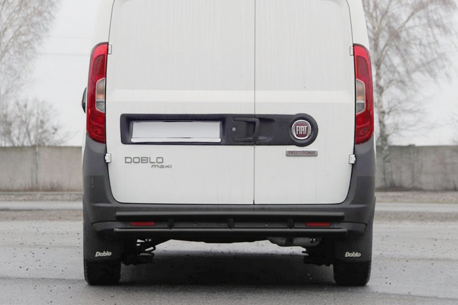 Opel Combo 2012-2018 Roll Bar Posteriore AK002/1-Doppio Black (Acciaio Inox) Image