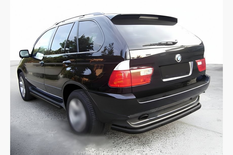 BMW X5 E53 1999–2006 Protezione Posteriore Special Black (Acciaio Inox) Image