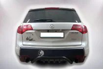 Acura MDX 2007-2013 Protezione Posteriore B1-47 Nero (Acciaio Inox) foto 3