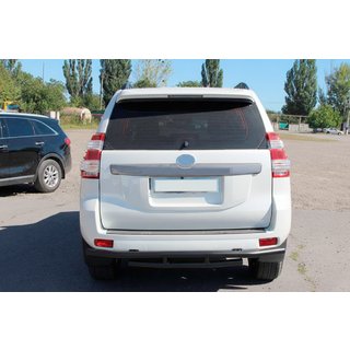 Barra Posteriore AK002-2v1 Nera (Acciaio Inox) Toyota Land Cruiser Prado 150 2009-2023 foto 3