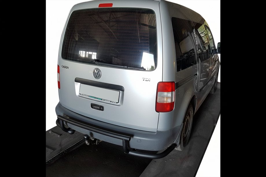 Volkswagen Caddy 2004-2010 Roll Bar Posteriore AK003-3 Nero (2 pz, Acciaio Inox) Foto 3