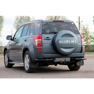 Protezione Posteriore AK005-3 Nero (Acciaio Inox) Suzuki Grand Vitara 2005-2017 foto 1