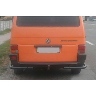 Barra Posteriore AK003-2 Nera (Acciaio Inox) Volkswagen T4 Caravelle/Multivan 1990–2003 foto 1