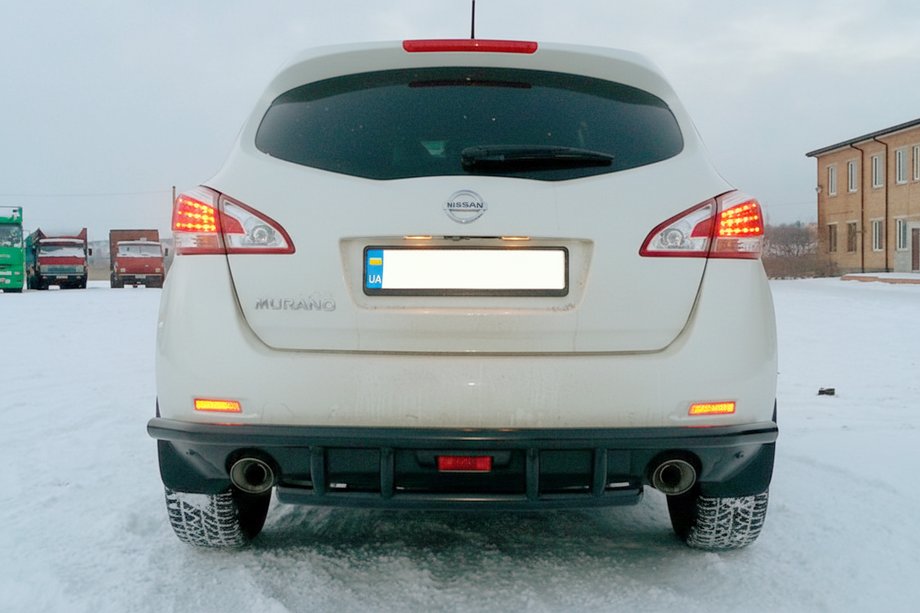 Nissan Murano 2008-2014 Roll Bar Posteriore AK Black (Acciaio Inox) Foto 3