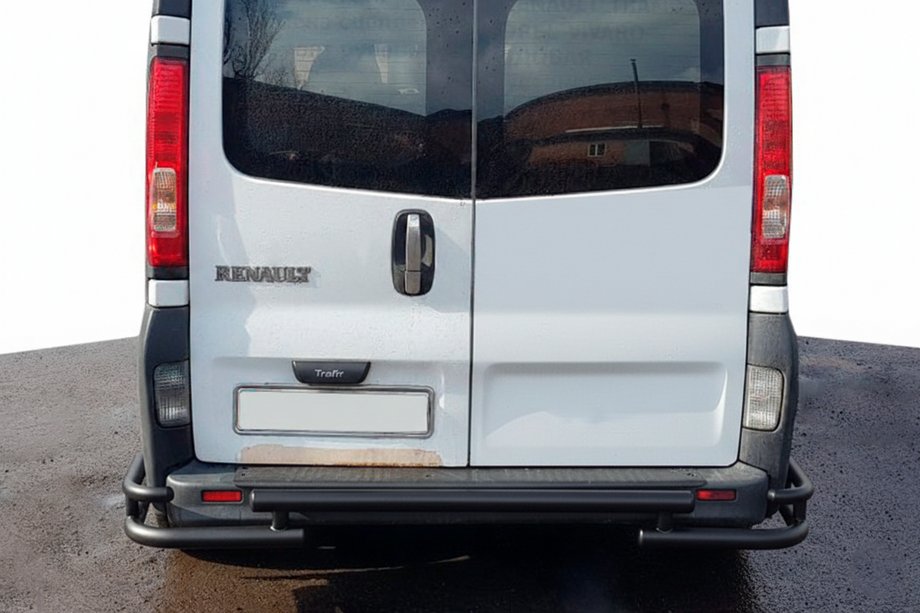 Opel Vivaro 2001–2015 Protezione Posteriore AK-Special Black (Acciaio Inox) Foto 1