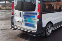 Renault Trafic 2001–2015 Protezione Posteriore AK-Special Black (Acciaio Inox) foto 3