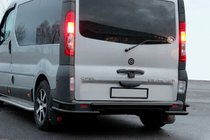 Renault Trafic 2001–2015 Protezione Posteriore AK-Special Black (Acciaio Inox) foto 7