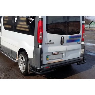 Protezione Posteriore AK-Special Black (Acciaio Inox) Renault Trafic 2001–2015 foto 1