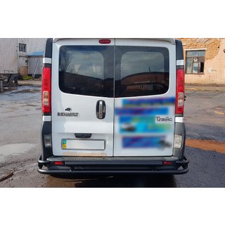 Protezione Posteriore AK-Special Black (Acciaio Inox) Renault Trafic 2001–2015 foto 2