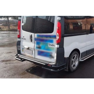 Protezione Posteriore AK-Special Black (Acciaio Inox) Renault Trafic 2001–2015 foto 3