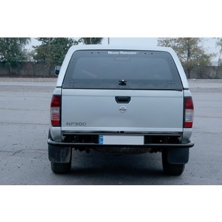 Protezione Posteriore AK004 Nero (Acciaio Inox) Nissan NP300 1999-2015 foto 2