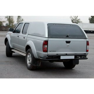 Protezione Posteriore AK004 Nero (Acciaio Inox) Nissan NP300 1999-2015 foto 1