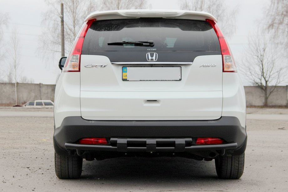 Honda CRV 2012-2016 Roll Bar Posteriore Doppio AK002 Black (Acciaio Inox) Foto 1