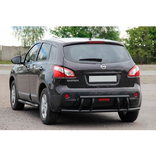 Barra Posteriore AK011 Nera (Acciaio Inox) Nissan Qashqai 2010-2014 foto 3
