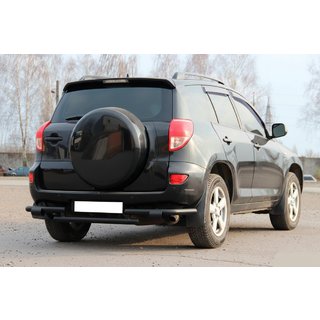 Protezione Posteriore AK005-2 Nero (2 pz, Acciaio Inox) Toyota Rav 4 2006-2013 foto 1