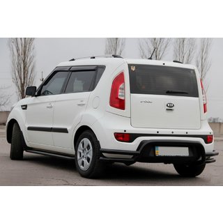 Protezione Posteriore AK007-2 Nero (Acciaio Inox) Kia Soul II 2013-2018 foto 1