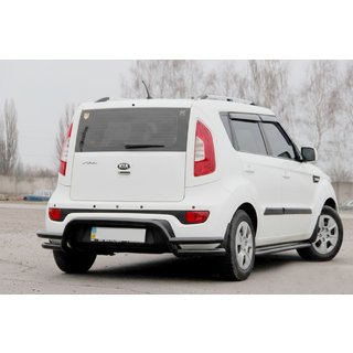 Protezione Posteriore AK007-2 Nero (Acciaio Inox) Kia Soul II 2013-2018 foto 3