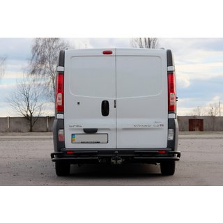 Protezione Posteriore AK003-Plus-2 Nero (Acciaio Inox) Renault Trafic 2001–2015 foto 2