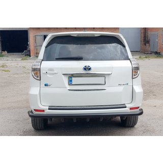 Barra di protezione posteriore AK005-15 Black (solo per EV, 2 pz, acciaio inox) Toyota Rav 4 2006-2013 foto 2