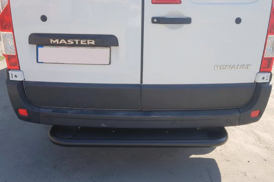 Renault Master 2011-2023 Pedana posteriore Black (acciaio inox) Image