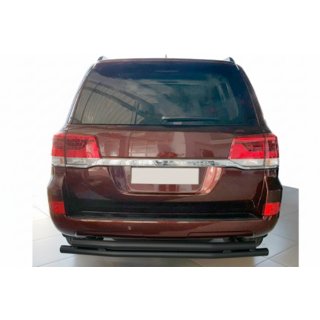 Protezione posteriore AK002-double Nero (2 pz, acciaio inox) Toyota Land Cruiser 200 2007-2021 foto 2