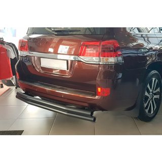 Protezione posteriore AK002-double Nero (2 pz, acciaio inox) Toyota Land Cruiser 200 2007-2021 foto 1