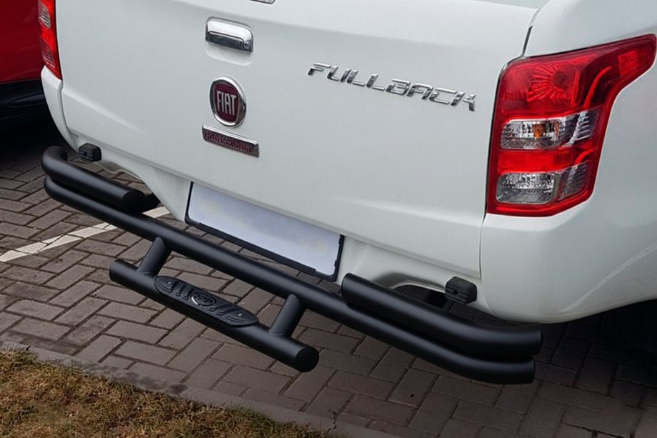 Fiat Fullback 2016- Protezione Posteriore AK-Special Black (Acciaio Inox) Image