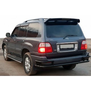 Protezione Posteriore AK009-15 Nero (Acciaio Inox) Lexus LX470 1998-2007 foto 1