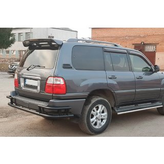 Protezione Posteriore AK009-15 Nero (Acciaio Inox) Lexus LX470 1998-2007 foto 2