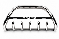 Renault Trafic 2001–2015 Parabullbar WT004 con scritta Trafic (acciaio inox) foto 1