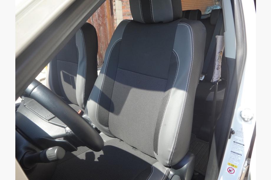 Toyota Rav 4 2013-2018 Coprisedi Auto (Similpelle↗Tessuto, Premium) Foto 12