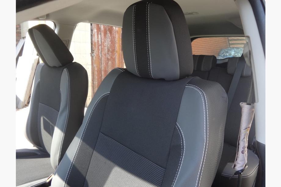 Toyota Rav 4 2013-2018 Coprisedi Auto (Similpelle↗Tessuto, Premium) Foto 14