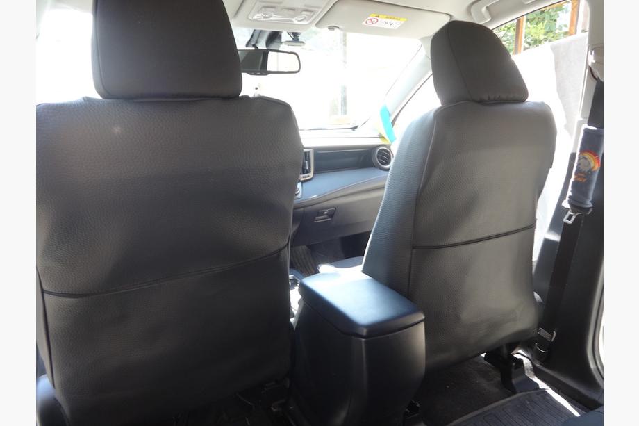 Toyota Rav 4 2013-2018 Coprisedi Auto (Similpelle↗Tessuto, Premium) Foto 19