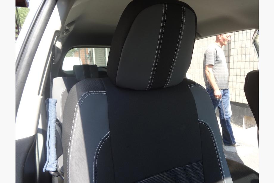 Toyota Rav 4 2013-2018 Coprisedi Auto (Similpelle↗Tessuto, Premium) Foto 31