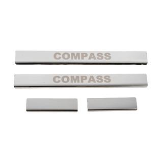 Battitacco Carmos (4pz, acciaio inox) Jeep Compass 2016- foto 1