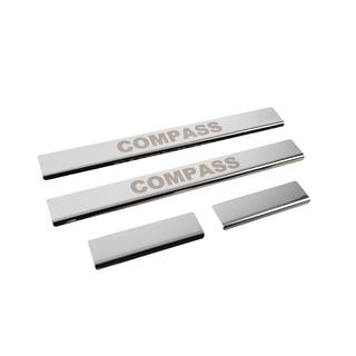 Battitacco Carmos (4pz, acciaio inox) Jeep Compass 2016- foto 3