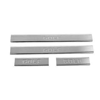 Battitacco in acciaio inox Carmos (4 pz) Volkswagen Golf 7/E-Golf 2012-2020 foto 1