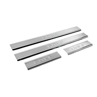 Battitacco in acciaio inox Carmos (4 pz) Volkswagen Golf 7/E-Golf 2012-2020 foto 3