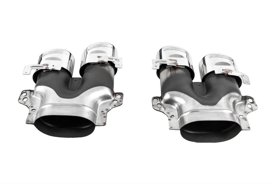 Mercedes E-class W213 2016-2023 Diffusore posteriore con terminali di scarico E53-Design Silver (per Base) Foto 5
