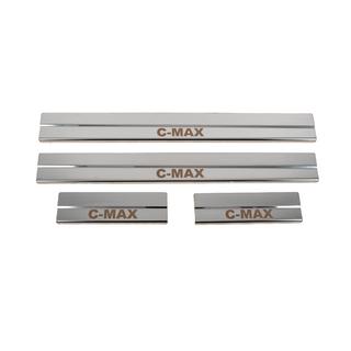 Coprisoglia porte (4 pz, acciaio inox) Ford C-Max 2004-2010 foto 1
