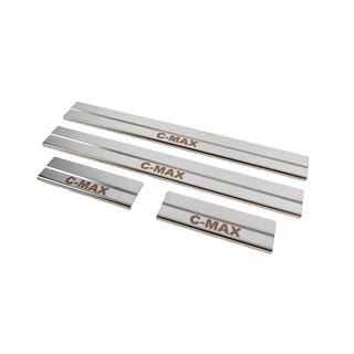 Coprisoglia porte (4 pz, acciaio inox) Ford C-Max 2004-2010 foto 2