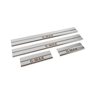 Coprisoglia porte (4 pz, acciaio inox) Ford C-Max 2004-2010 foto 3