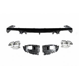 Diffusore Posteriore Black con Terminali Chrome (Design AMG63) foto 2