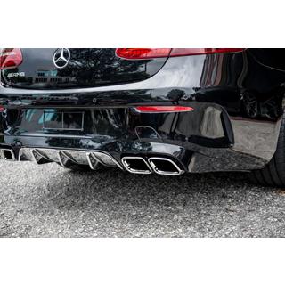 Diffusore Posteriore Black con Terminali Chrome (Design AMG63) foto 1