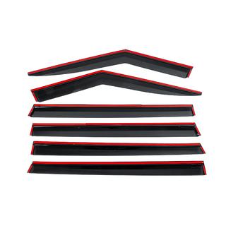 Deflettori finestrini con profilo cromato Niken Luxury (6 pz) foto 4