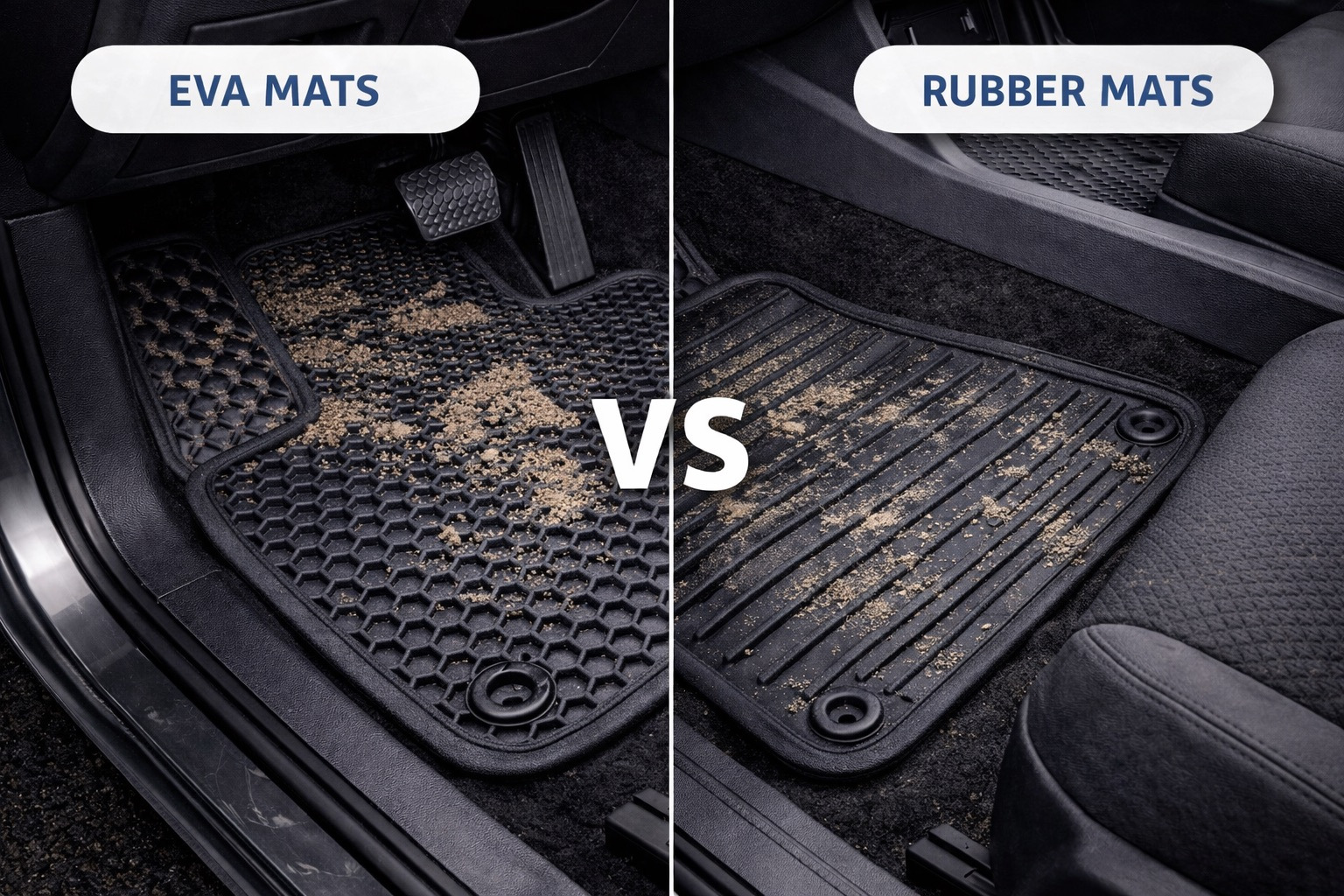 Tappetini EVA vs gomma vs moquette: quali per l’Ucraina?