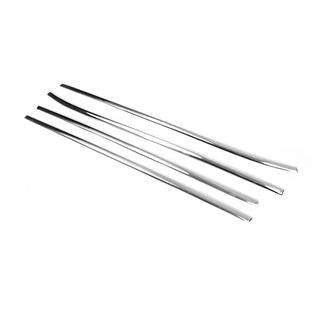 Modanature inferiori finestrini acciaio inox (4 pz) Hyundai Tucson TL 2016-2021 foto 3