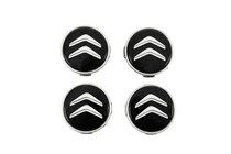 Citroen Coprimozzo 60/56 mm (Nero con cromo, 4 pz) foto 1